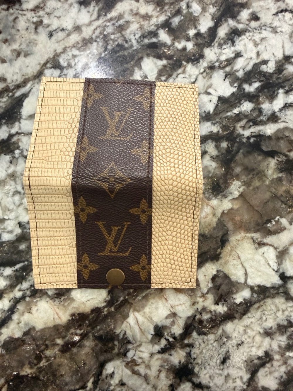 Repurposed LV leather